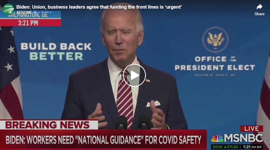 Video of Joe Biden speaking